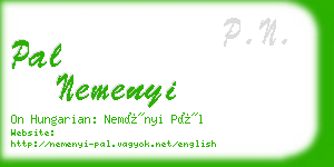 pal nemenyi business card